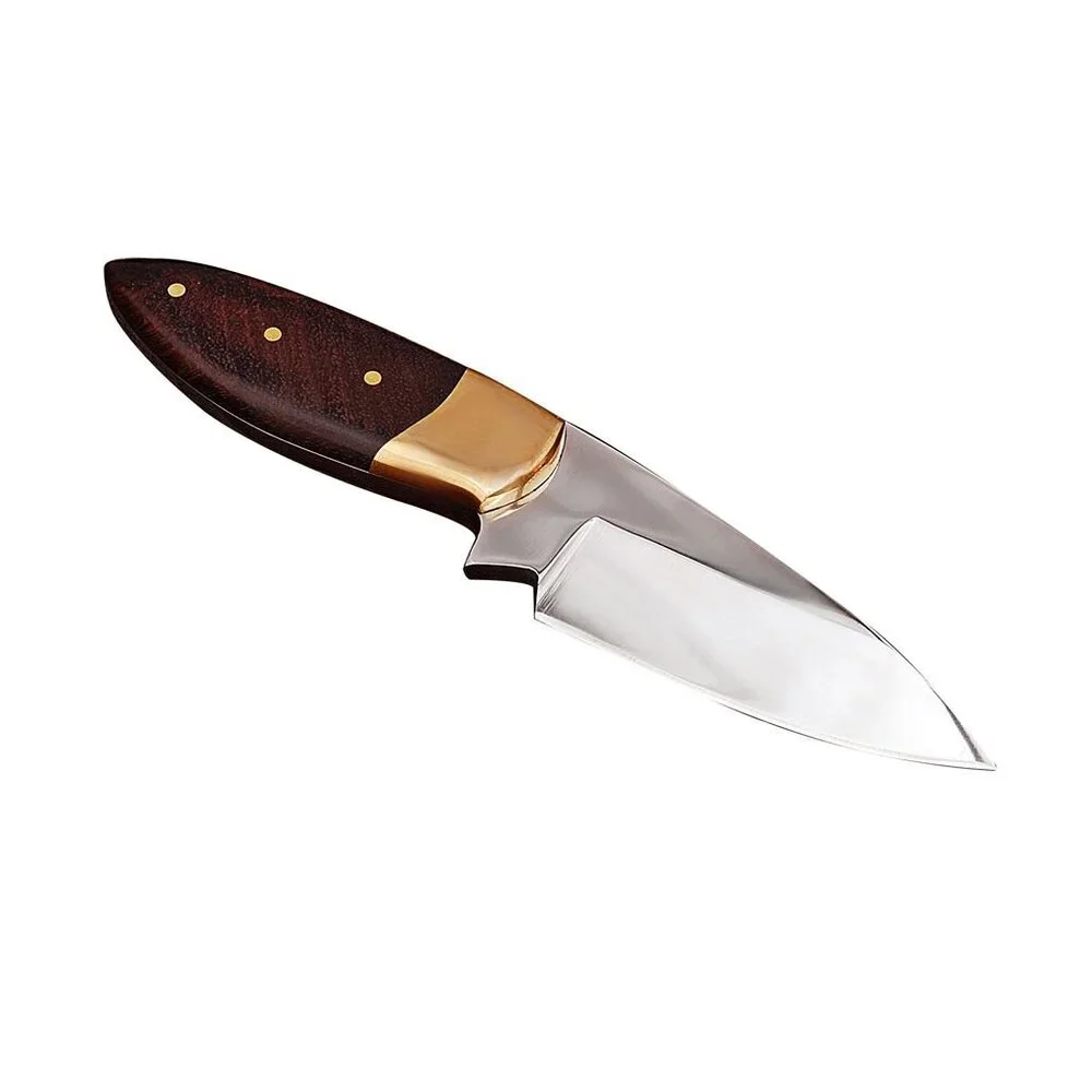 J2 Stainless Steel Handmade Knife with Rosewood and Brass Handle Kitchen Knife